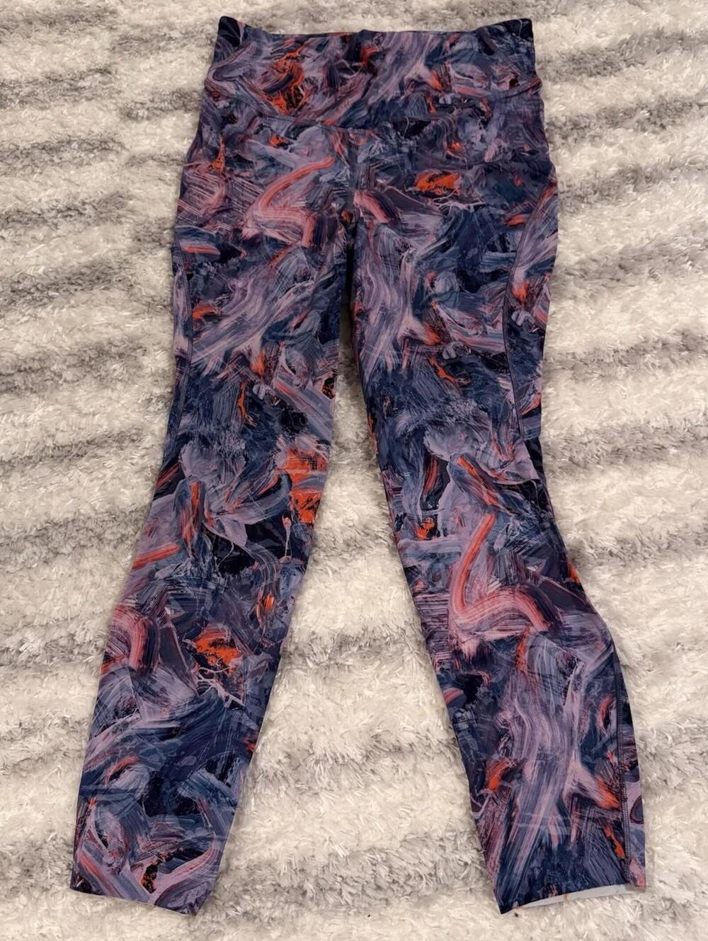 Lululemon Ankle Leggings Invigorate High Rise Yoga Run Hike Crop Luxury Size 8